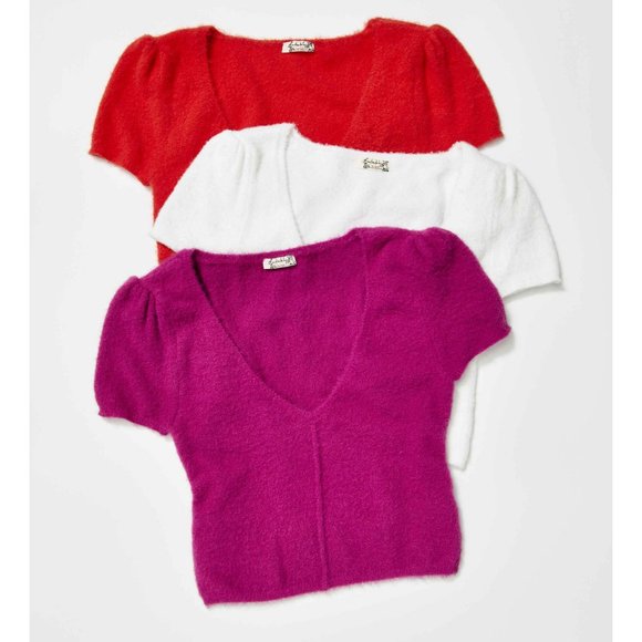 Free People Red Crop Top - Picture 6 of 11